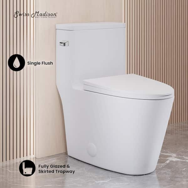 Swiss Madison Dreux One-Piece 1.28 GPF Single Flush Elongated