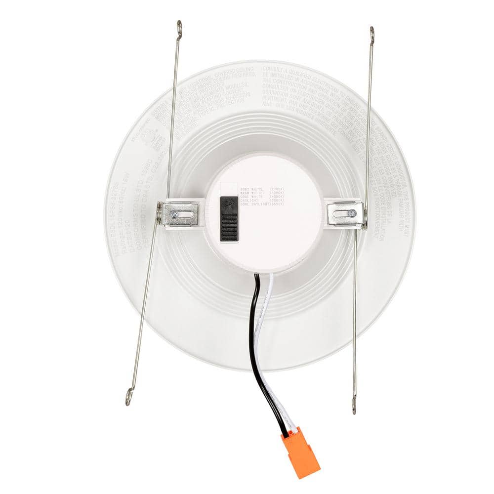 White Aluminum Round Dimmable LED Recessed Downlight Kit