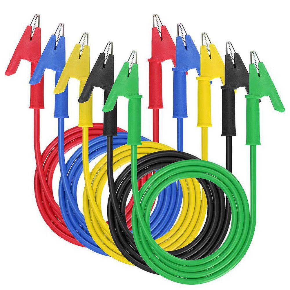 5-Piece Flexible Dual Ended Alligator Clips Electrical Test Leads 38.2 in. Silicone Copper Clamps (1500-Volt 15Amp) price history on PriceWatchPro