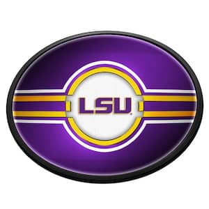 LSU Tigers: LSU Oval Slimline Lighted Wall Sign 18 in. L x 14 in. W x 2.5 in. D