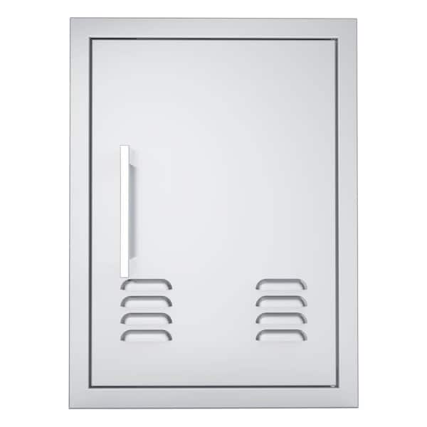 Sunstone Signature Series 17 in. x 23 in. 304 Stainless Steel Right Swing Vertical Vented Door