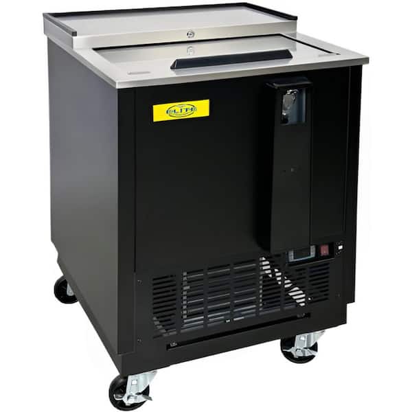 Elite Kitchen Supply 26.5 in. 4.1 cu. ft. Commercial Beer Bottle Cooler Refrigerator EBC25 Black