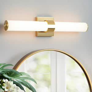 23.in 1-Light Gold LED Vanity Light Bar, Dimmable Bathroom Light