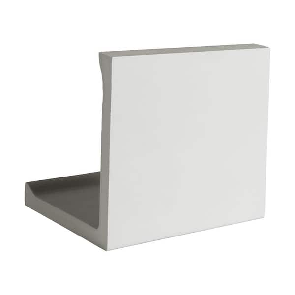American Pro Decor 5-3/4 in. x 5-3/4 in. x 6 in. Long Plain Polyurethane Crown Moulding Sample