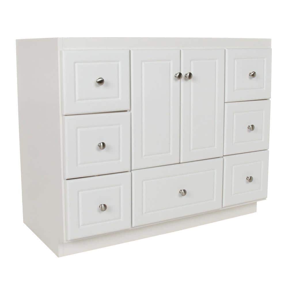Ultraline 42 in. W x 21 in. D x 34.5 in. H Bath Vanity Cabinet without Top 