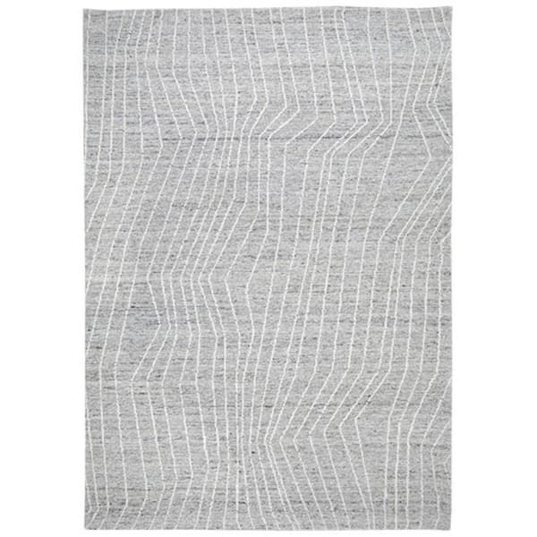 Monty 5 x 7 Gray and Ivory Geometric Area Rug