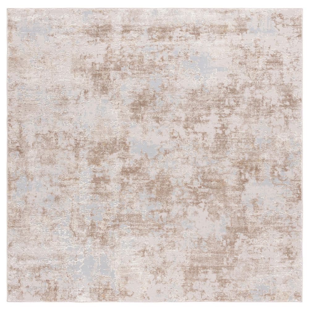 Continental 7 ft. x 7 ft. Light Beige/Beige Marle High-Low Square Area Rug price history on PriceWatchPro