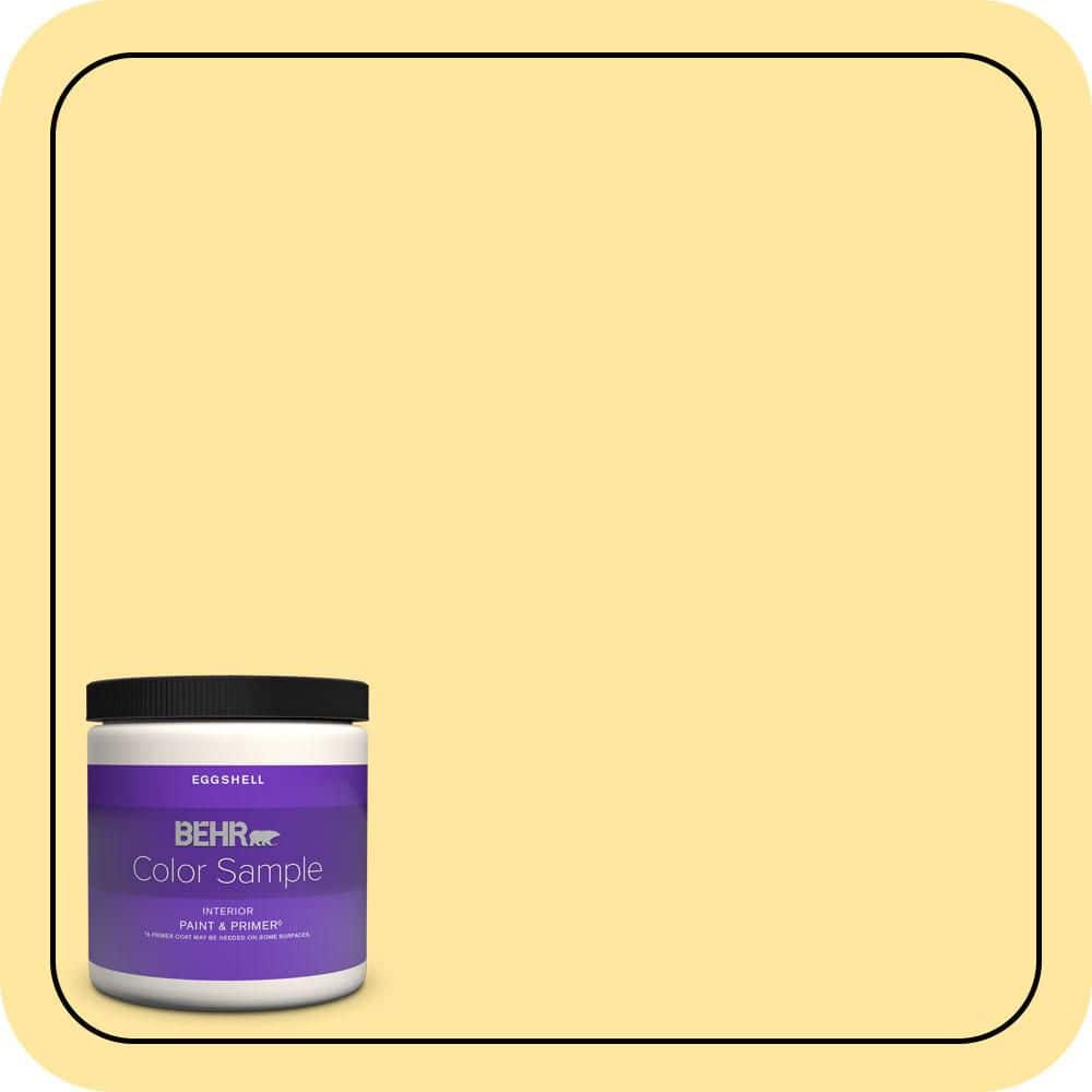 Equator Color BEHR PREMIUM PLUS 8 oz. #PMD-10 Equator Glow Eggshell Enamel Interior ...