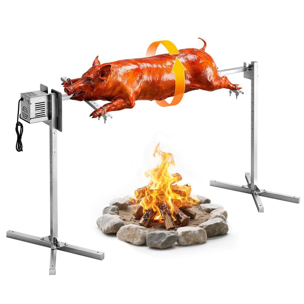 Rotisserie Grill, AC120V 8 Level Height Electric Rotisserie Grill Kit, BBQ Grills Rotisseries Kit with 132 lbs. Load price history on PriceWatchPro