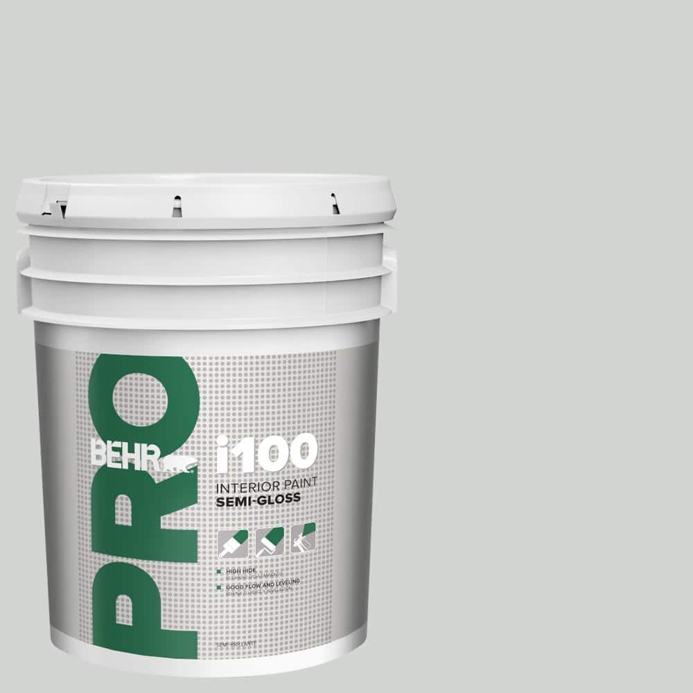 BEHR PRO 5 gal. #PPU26-11 Platinum Semi-Gloss Interior Paint PR17005 ...