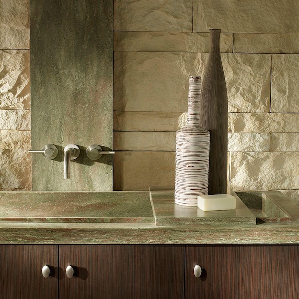 2 in. x 2 in. Solid Surface Countertop Sample in Rosemary