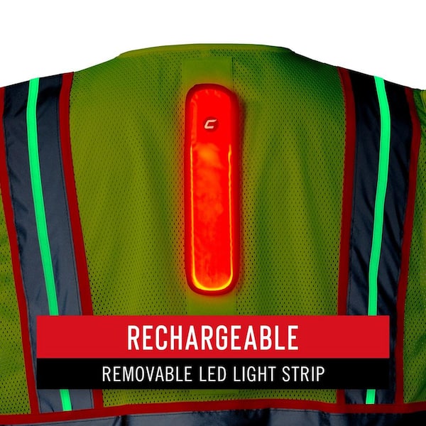 Coast SV400 Rechargeable / Reflective Hi Vis Safety Vest (Large)