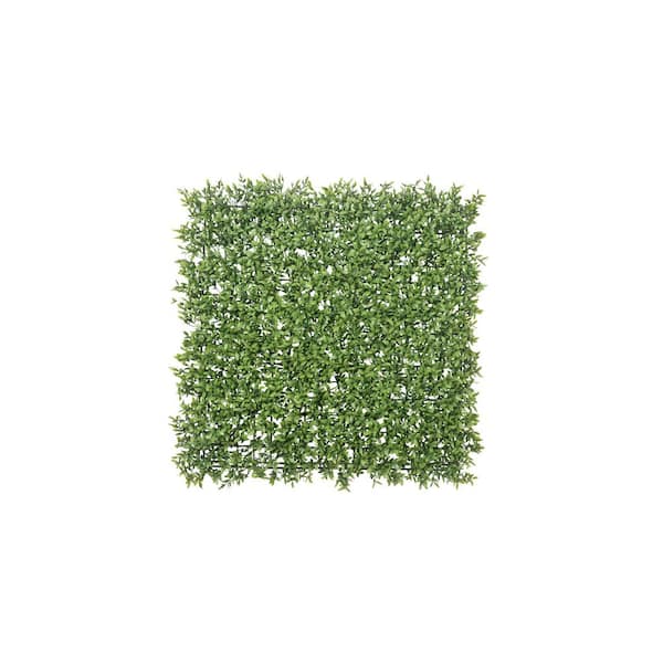 20 in. x 20 in. Myrtle Artificial Hedge Greenery Panels (6-Piece)