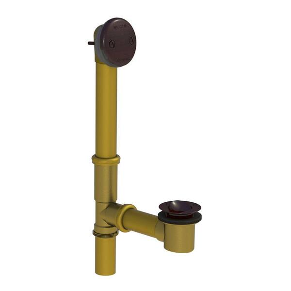Watco 501 Series 16 in. Tubular Brass Bath Waste with PresFlo Bathtub Stopper, Oil-Rubbed Bronze