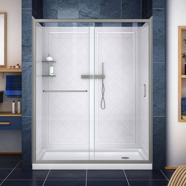 DreamLine InfinityZ 30 in. x 60 in. SemiFrameless Sliding Shower Door