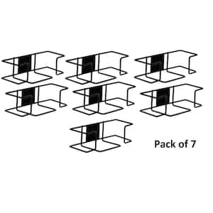 Black Single Box Capacity Wire Wall Mount Glove Dispenser (7-Pack)