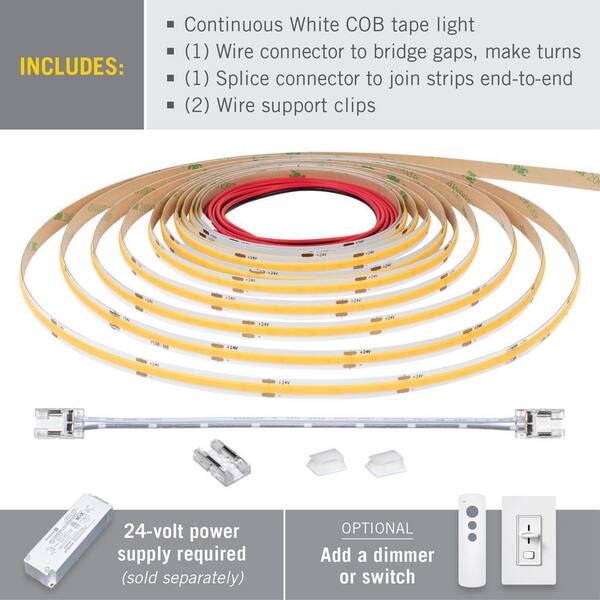 Armacost Lighting RibbonFlex Pro 24-Volt White COB LED Strip Light