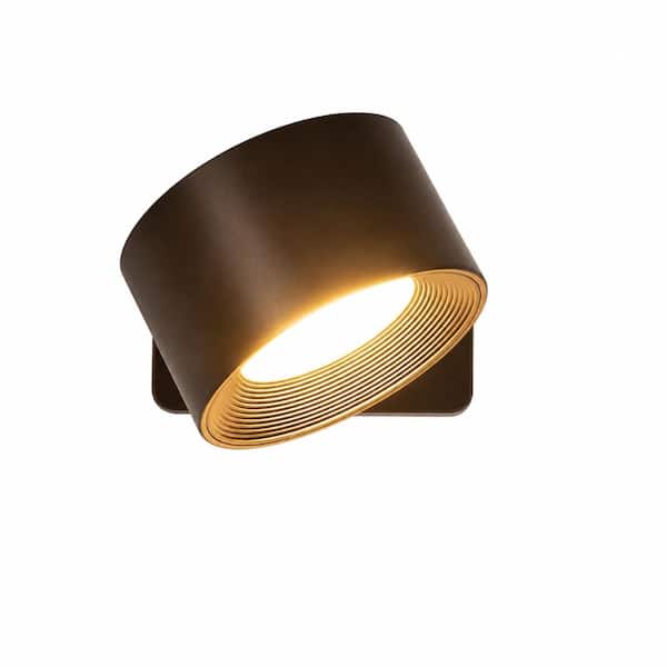 3 in. 1 Light White Round LED Vanity Light Bar with 3 Color Temperature Dimmable Night Lighting