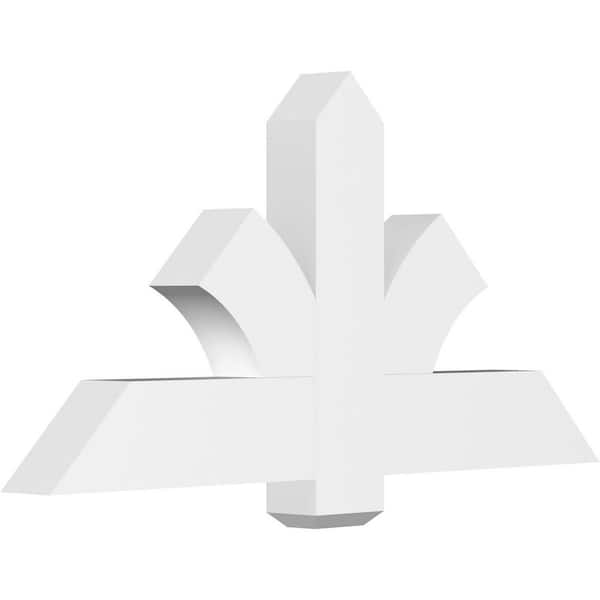 Ekena Millwork Redmond 48 in. W x 24 in. H x 4 in. D Signature Polyurethane Bracket