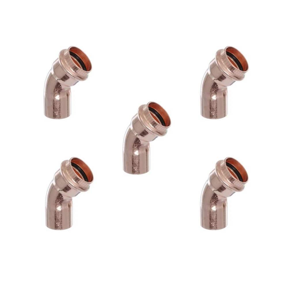 ProPress 1 in. Press x 1 in. FTG Copper 45-Degree Street Elbow (5-Pack) price history on PriceWatchPro