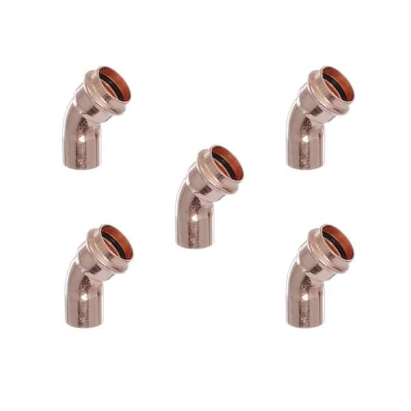 Viega ProPress 1 in. Press x 1 in. FTG Copper 45-Degree Street Elbow (5-Pack)