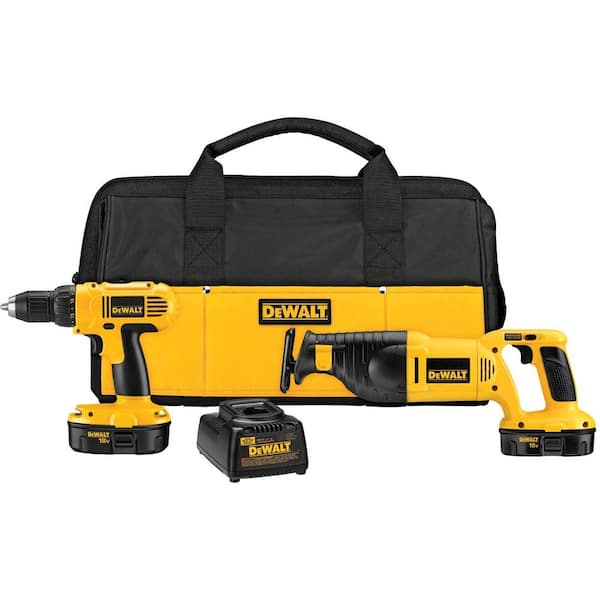 DEWALT 18-Volt NiCad Compact Drill / Reciprocating Saw Combo Kit