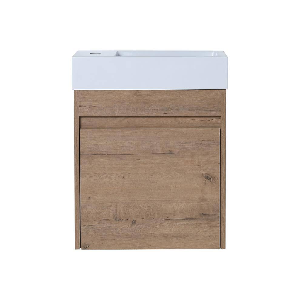 Milburn 18.10 in. W x 10.20 in D. x 22.80 in. H Bath Vanity in Imitative Oa