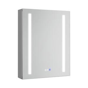 20 in. W x 26 in. H Rectangular Aluminum Medicine Cabinet with Mirror