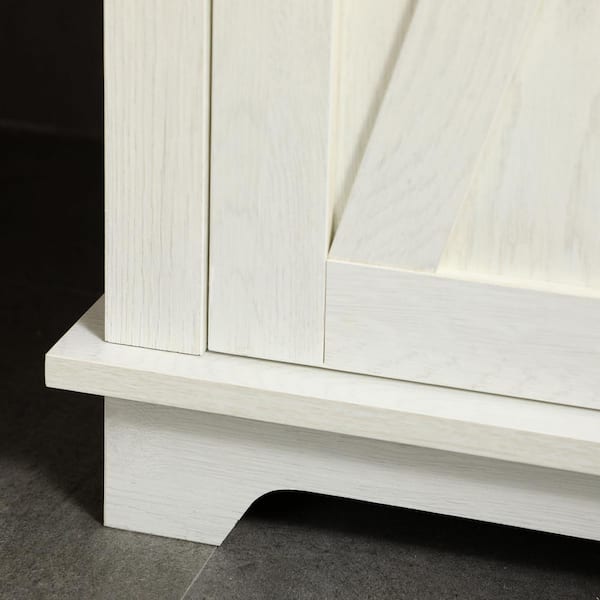 kleankin 15.5 in. W x 11.75 in. D x 63 in. H White Wooden