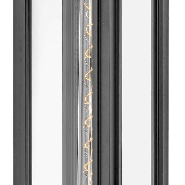 HINKLEY - Sag Harbor 1-Light Black Hardwired Outdoor Wall Lantern Sconce