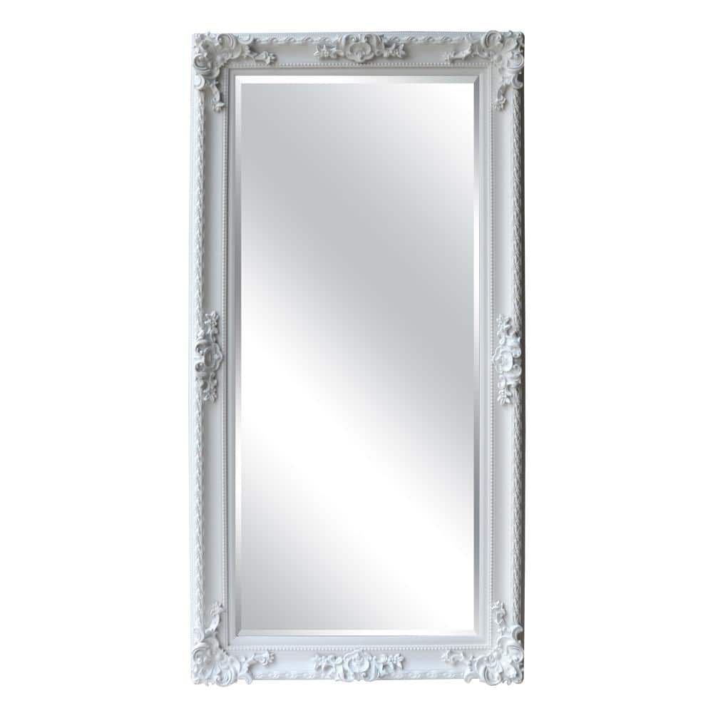 Oversized Dark Brown Wood Framed Full Length Mirror