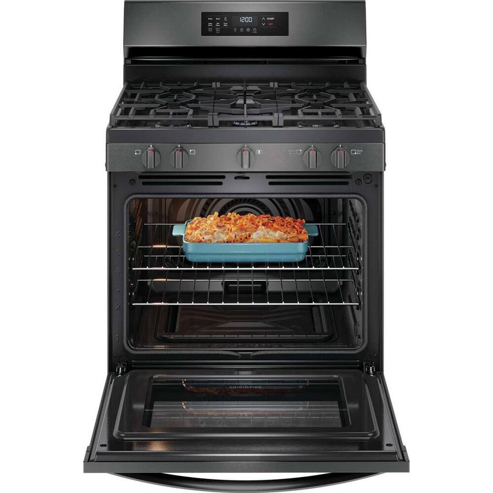 Frigidaire 30" Black Stainless Steel Gas Range with Air Fry