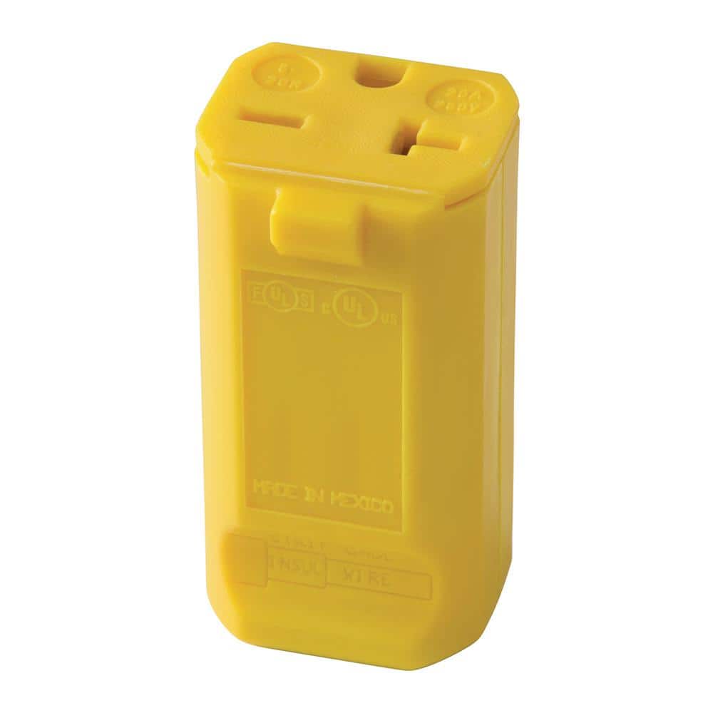 Pass & Seymour MaxGrip M3 20 Amp 250-Volt NEMA 6-20R Straight Blade Connector, Yellow price history on PriceWatchPro