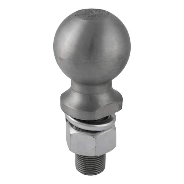 CURT 2-5/16" Trailer Hitch Tow Ball (1" x 2-1/4" Shank, 12,000 lbs., Raw Steel)
