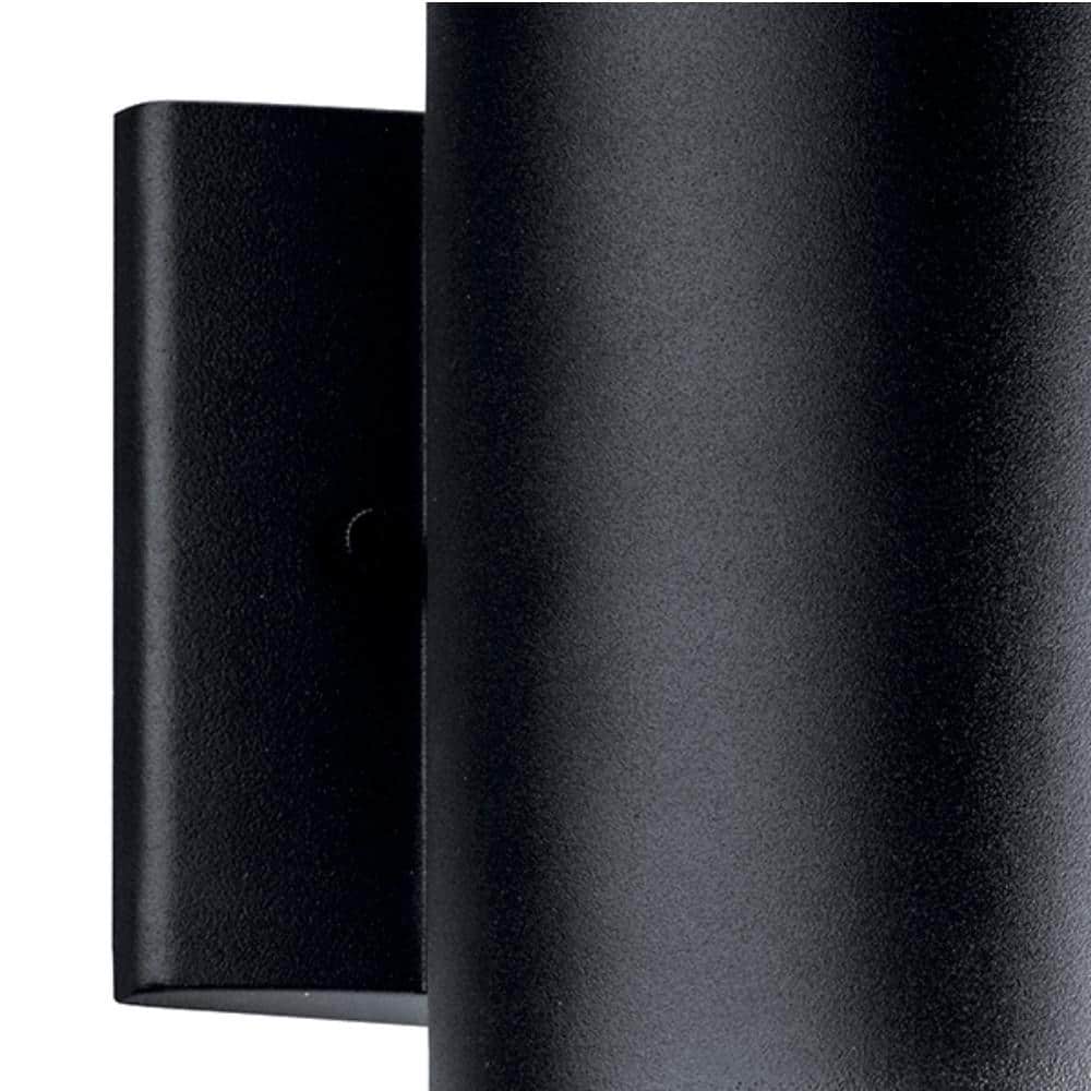 Modern Black Aluminum Cylinder LED Wall Sconce
