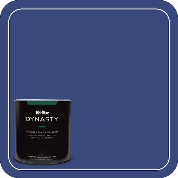 BEHR DYNASTY 1 qt. #MQ5-49 Expressionism One-Coat Hide Semi-Gloss Enamel Interior Stain-Blocking Paint and Primer