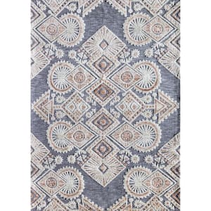 Rugs America Silver Majesty 8 ft. x 10 ft. Indoor Area Rug