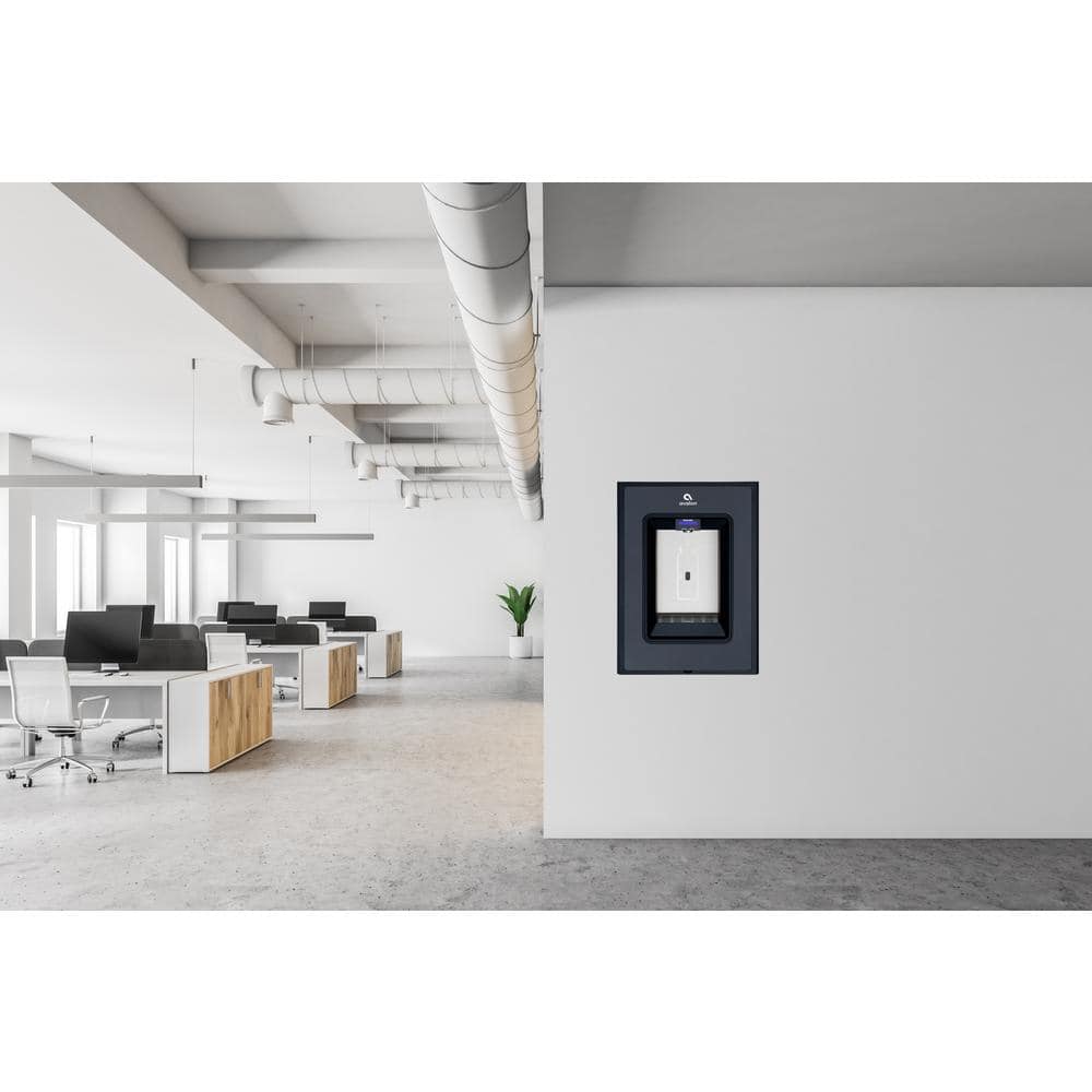 Avalon Black Stainless Steel Wall-Mounted Touchless Bottle Filler