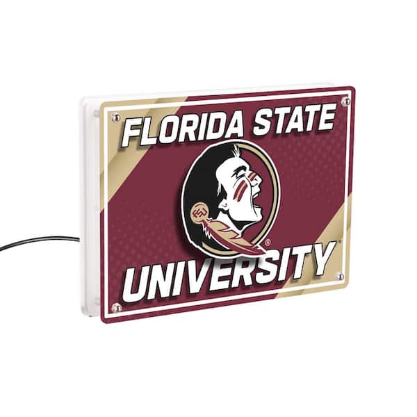 Evergreen Florida State University Red NCAA Rectangle Desklite LED Decor
