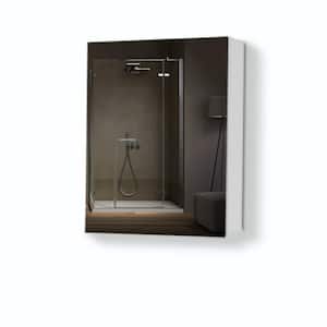 24 in. W x 26 in. H Large Rectangular Recessed or Surface Mount Medicine Cabinet with Mirror