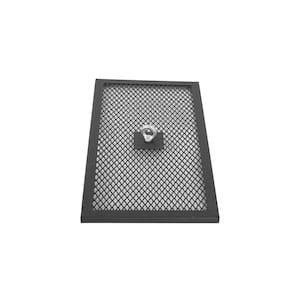 The Mammoth 25.7 in. Steel Square Spark Screens and Screen Lift for Patio Fire Pit
