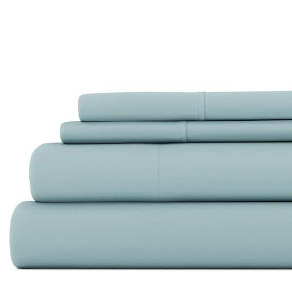 Becky Cameron 4-PieceSolid Ocean Full Bed Sheet Set