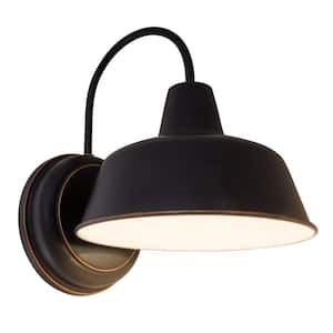 Mason Oil Rubbed Bronze Integrated LED Outdoor Wall Light Sconce