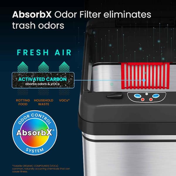 iTouchless 13 Gal. / 49 Liter Stainless Steel Household