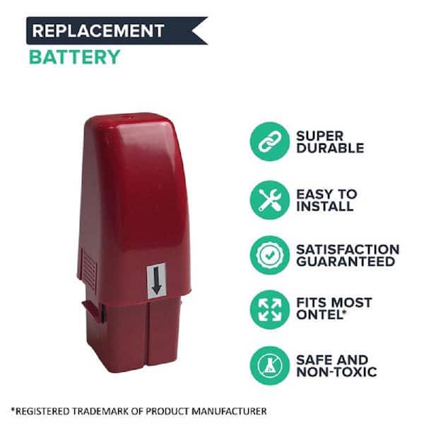 Rechargeable Battery For All Cordless Swivel Sweeper Models Red 