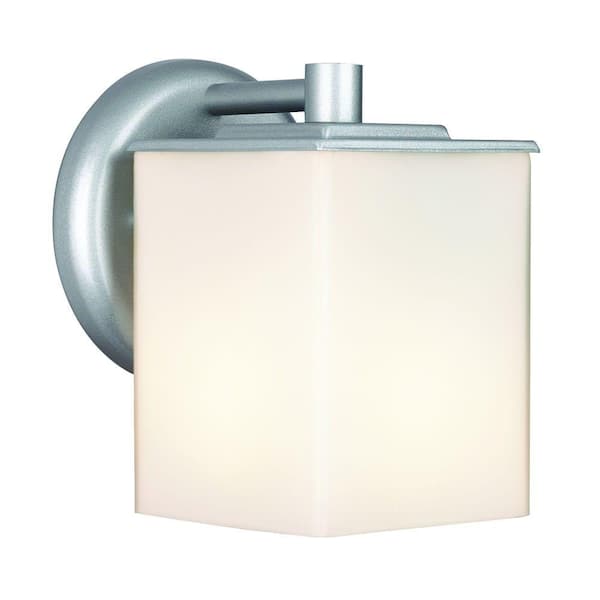 Philips Midnight 1-Light Vista Silver Outdoor Wall Lantern