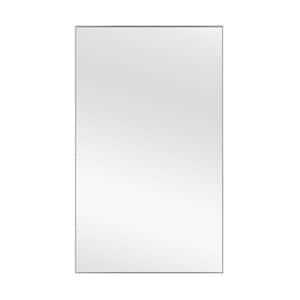 59 in. x 36 in. Oversized Classic Rectangle Aluminum Alloy Framed Silver Wall Mirror