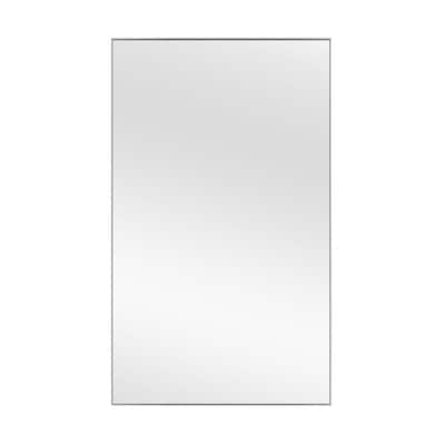 59 in. x 36 in. Oversized Classic Rectangle Aluminum Alloy Framed Silver Wall Mirror