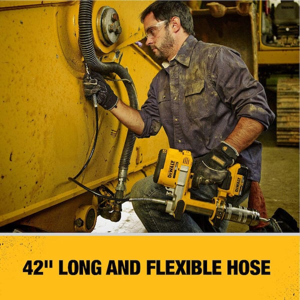 DEWALT Pompe à Graisse Sans Fil XR 18 V Pistolet Graisseur