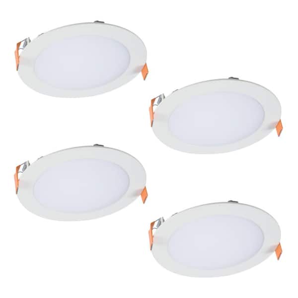 Halo HLB 6 in White Selectable CCT Recessed Integrated LED Direct Mount Canless 
